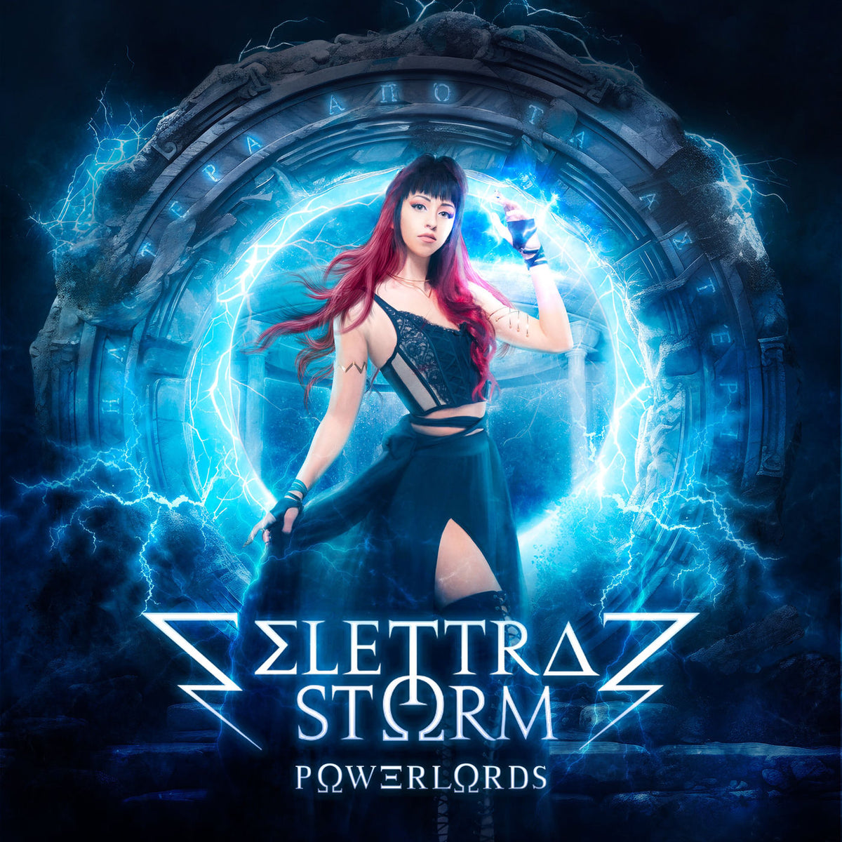 Elettra Storm – Powerlords vinyl record cover