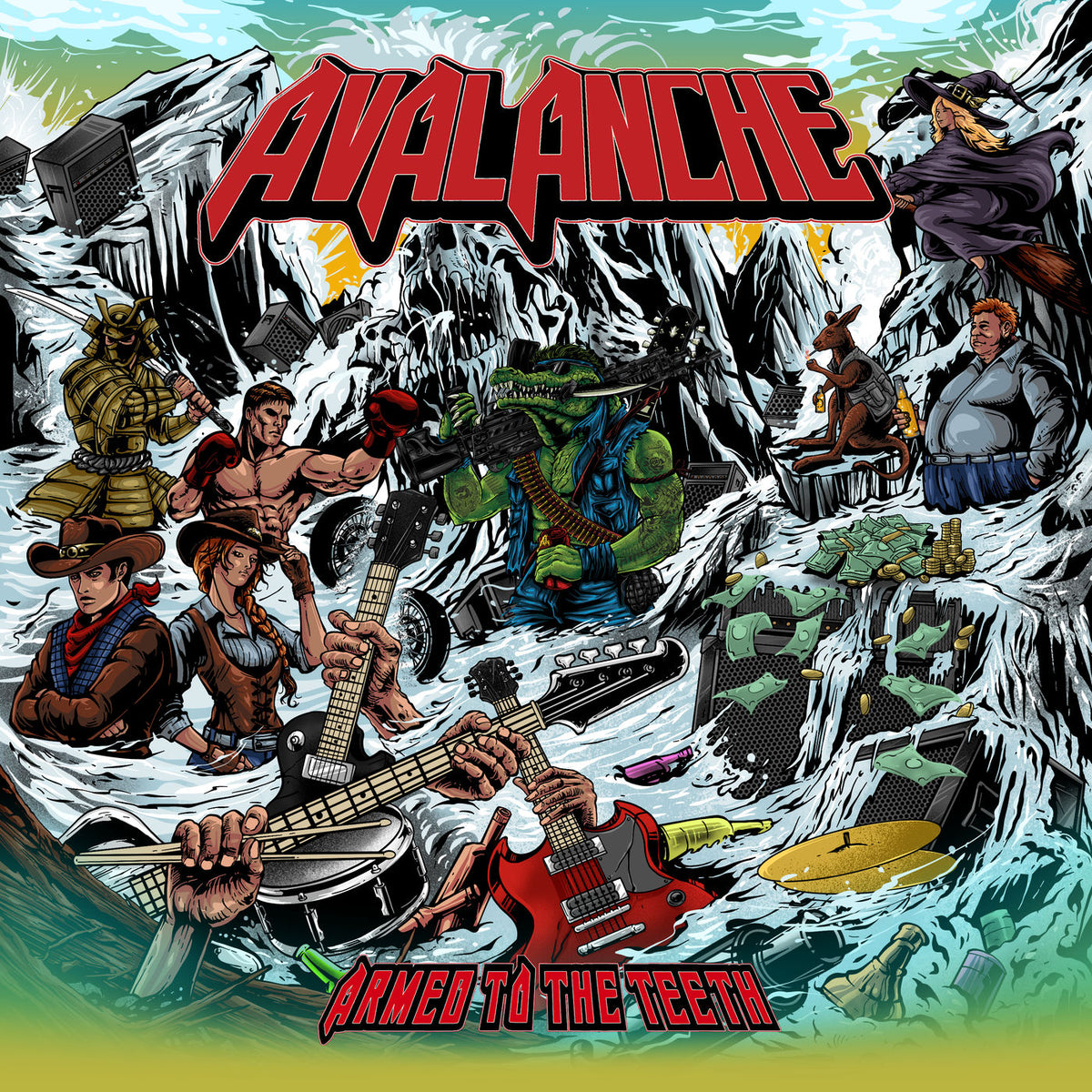 Avalanche – Armed To The Teeth vinyl record cover