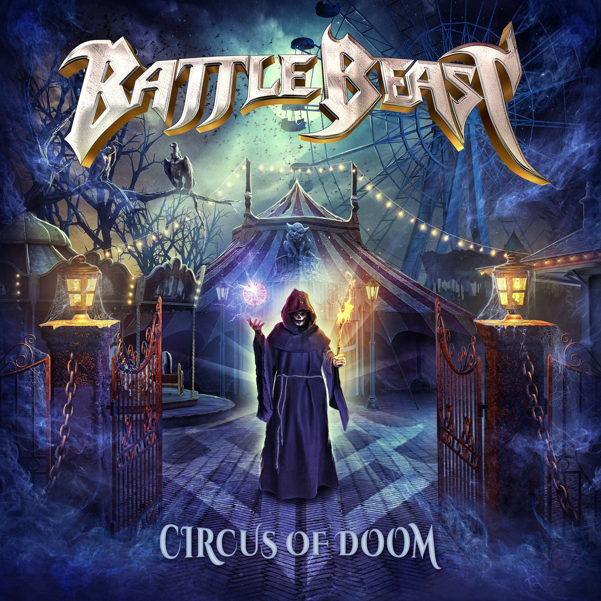 Battle Beast – Circus Of Doom (Red/Black Marble Vinyl) (Indies) vinyl record cover