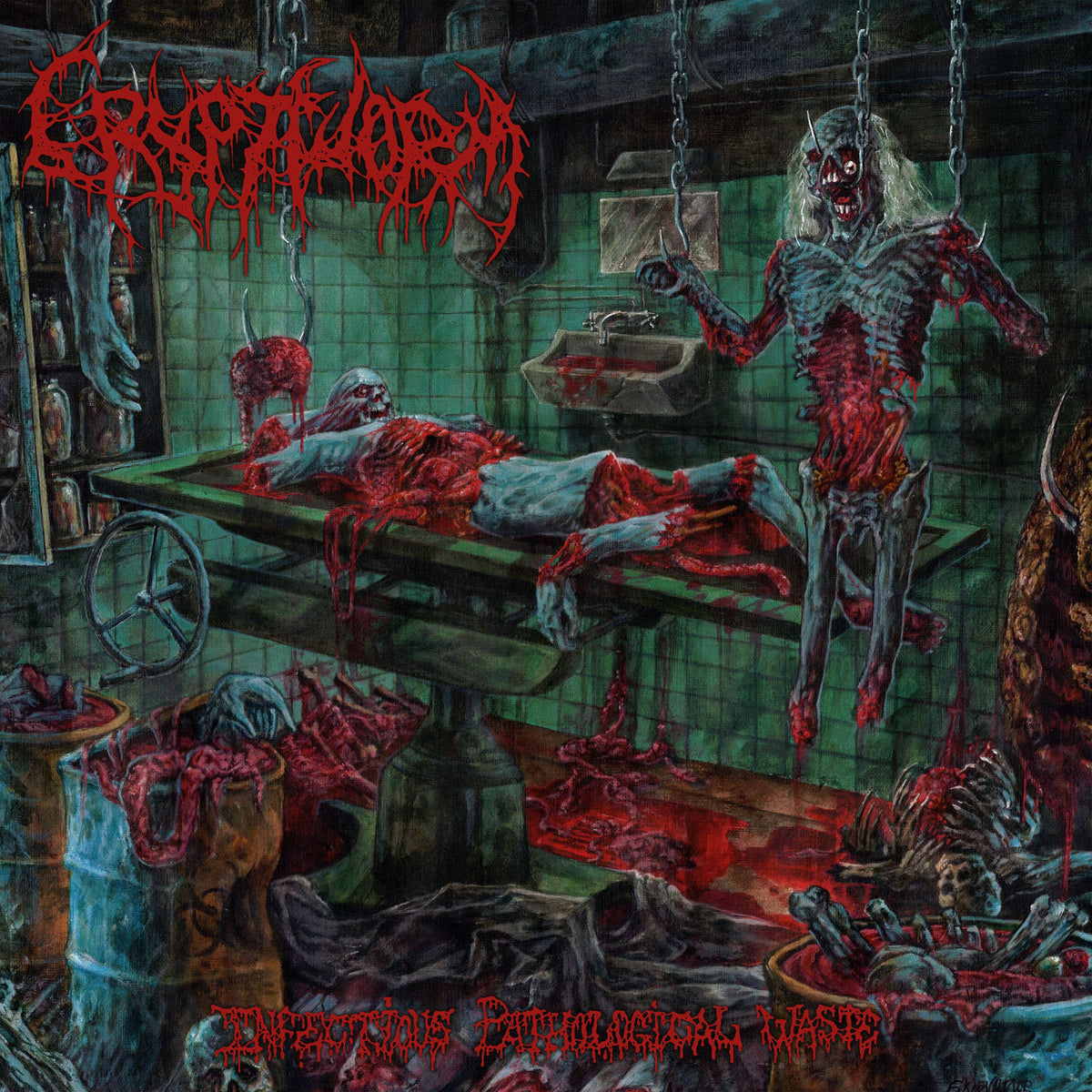 Cryptworm – Infectious Pathological Waste vinyl cover
