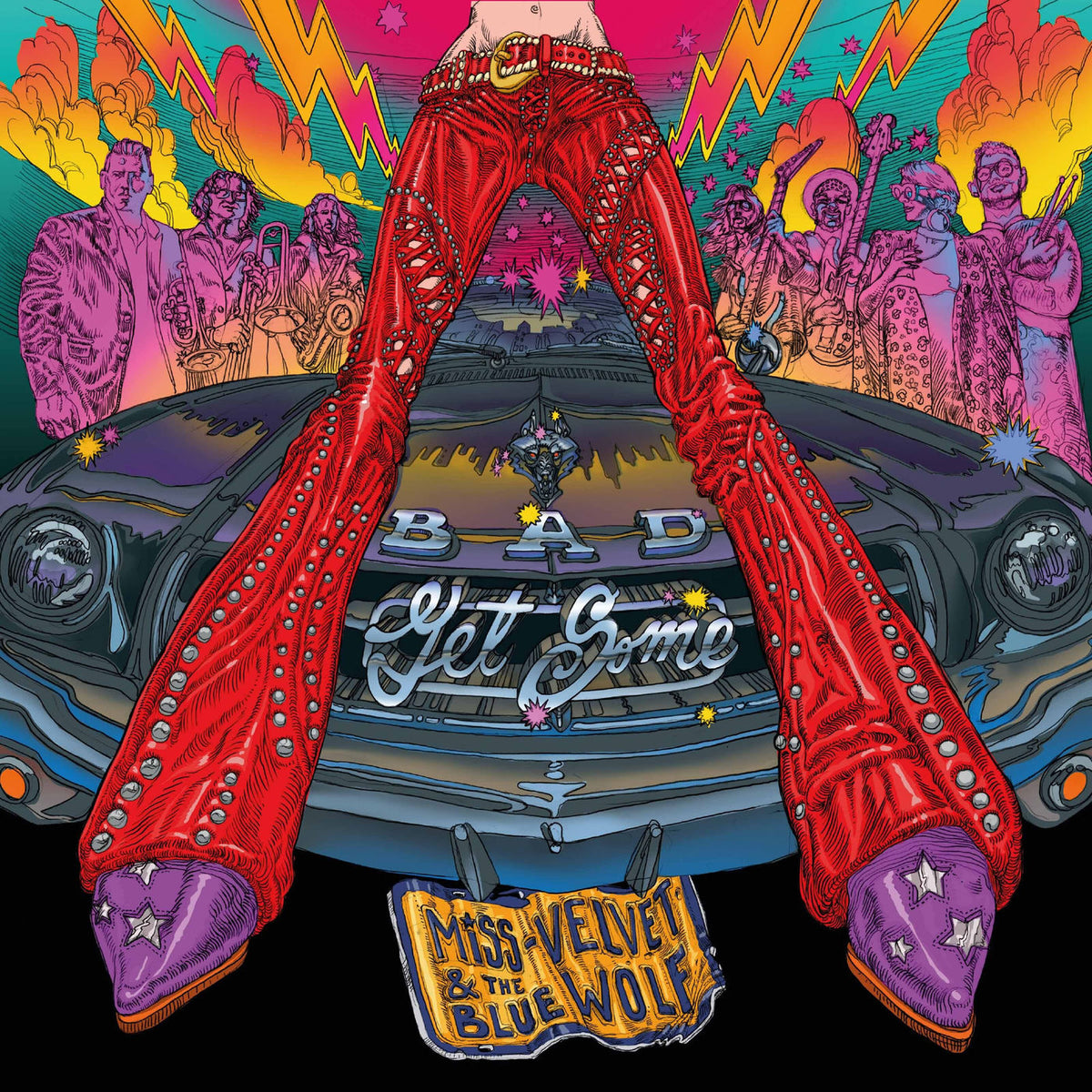 Miss Velvet & The Blue Wolf – Bad Get Some vinyl record cover