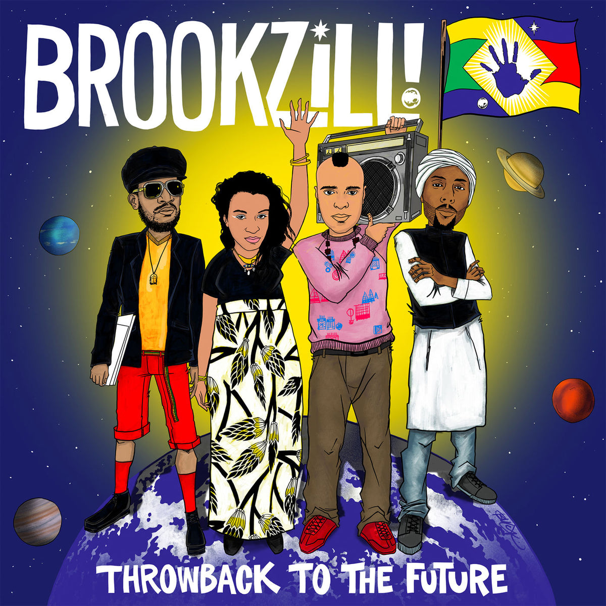Brookzill – Throwback To The Future vinyl record cover