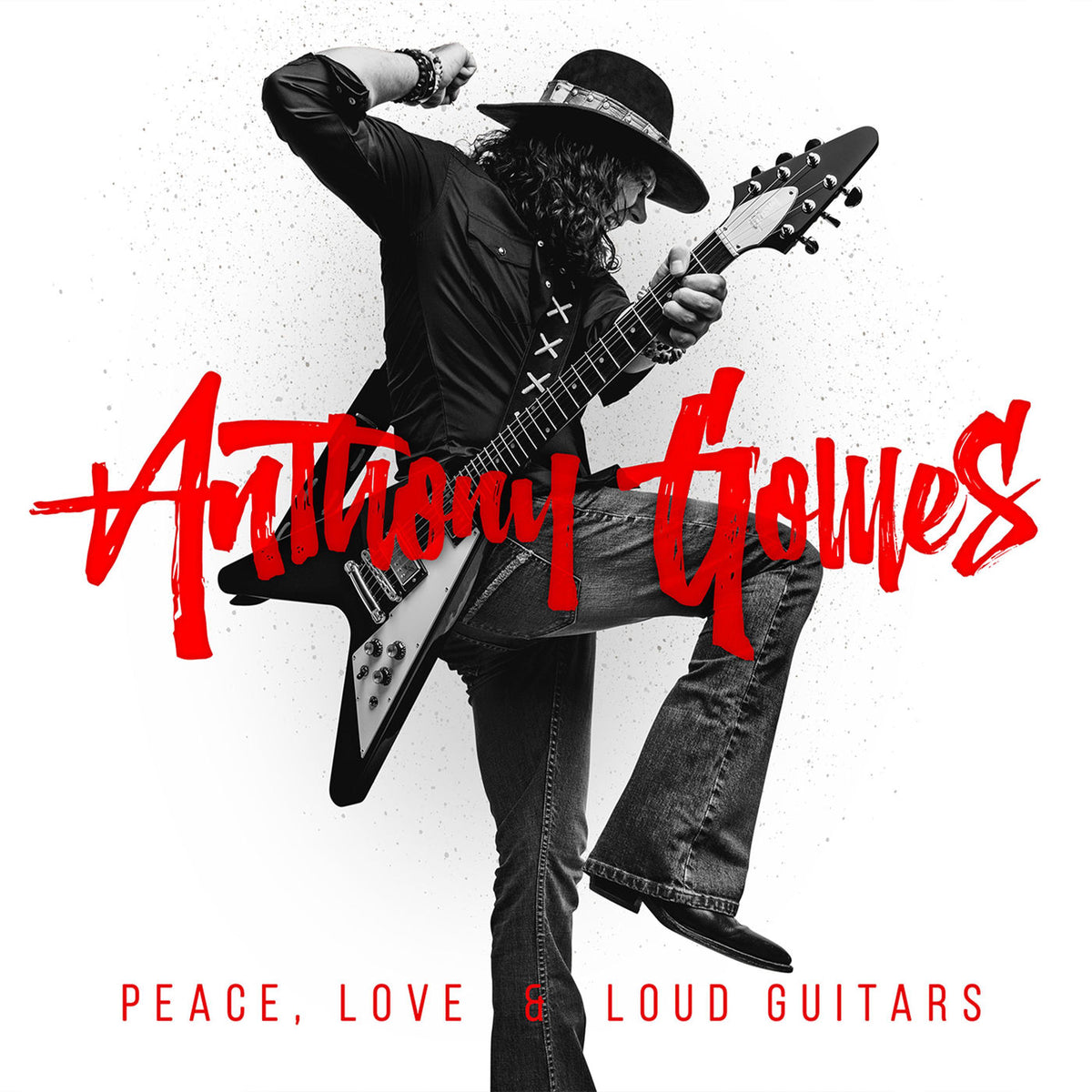 Anthony Gomes – Peace, Love & Loud Guitars vinyl cover