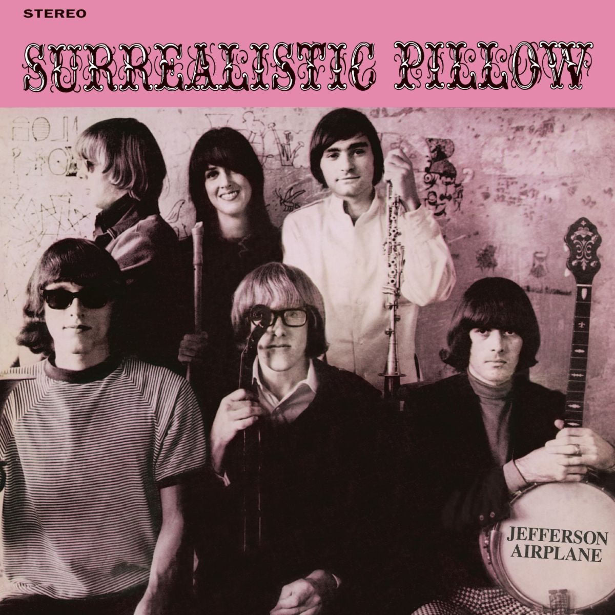 Jefferson Airplane – Surrealistic Pillow [2LP] (180 GRAM 45RPM MONO AUDIOPHILE VINYL, INCLUDES 'SOMEBODY TO LOVE' AND 'WHITE RABBIT', LIMITED/NUMBERED) vinyl record cover