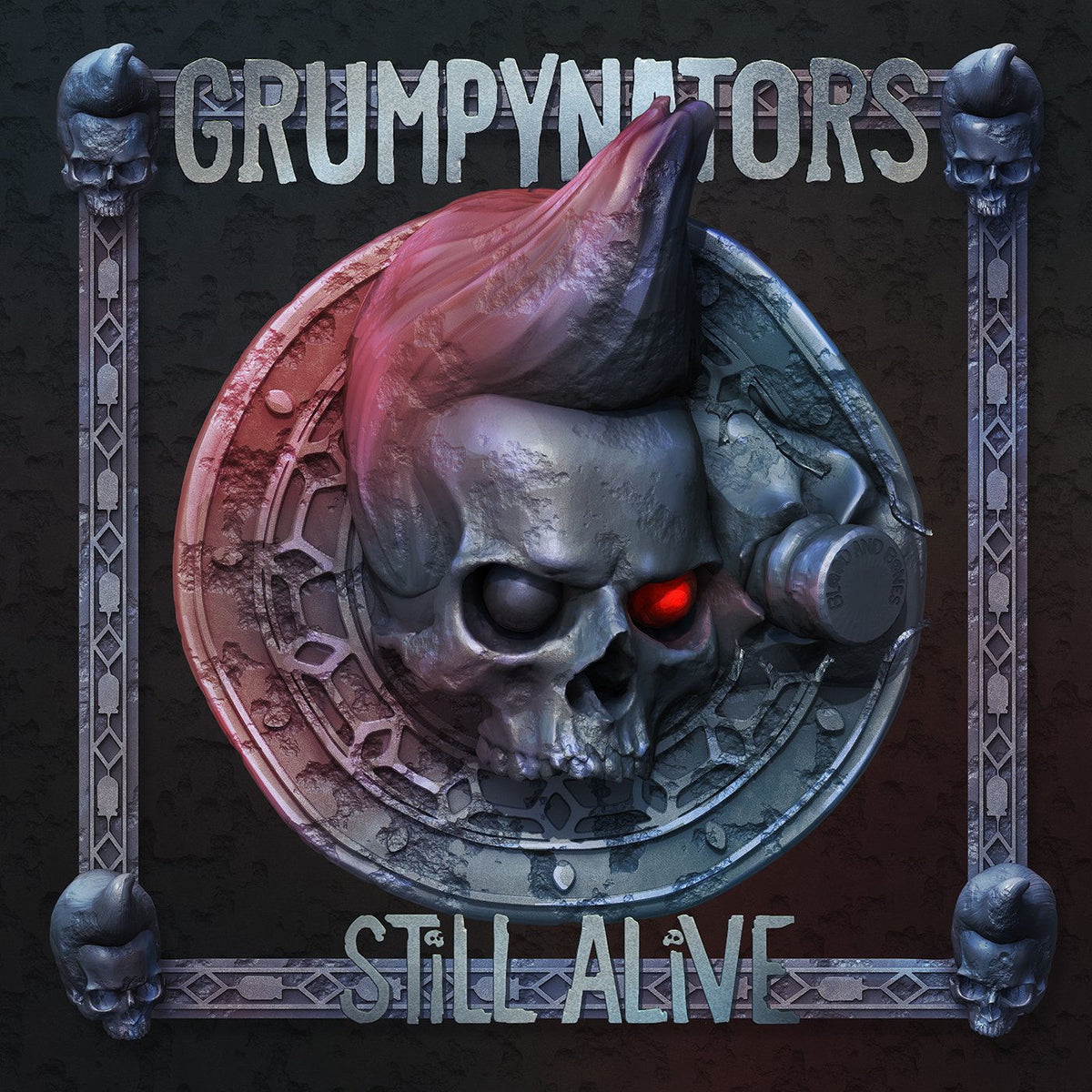Grumpynators – Still Alive - Orange vinyl record cover