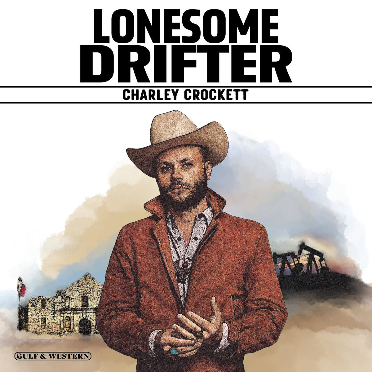 Charley Crockett – Lonesome Drifter (Alternate Cover) (Silver Vinyl) (Indies) vinyl record cover