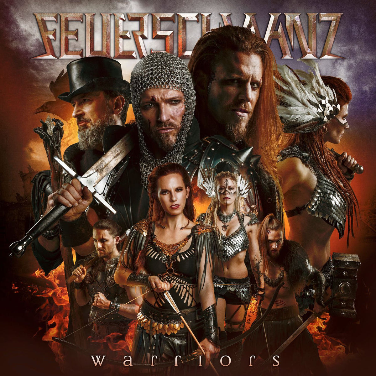 Feuerschwanz – Warriors vinyl record cover