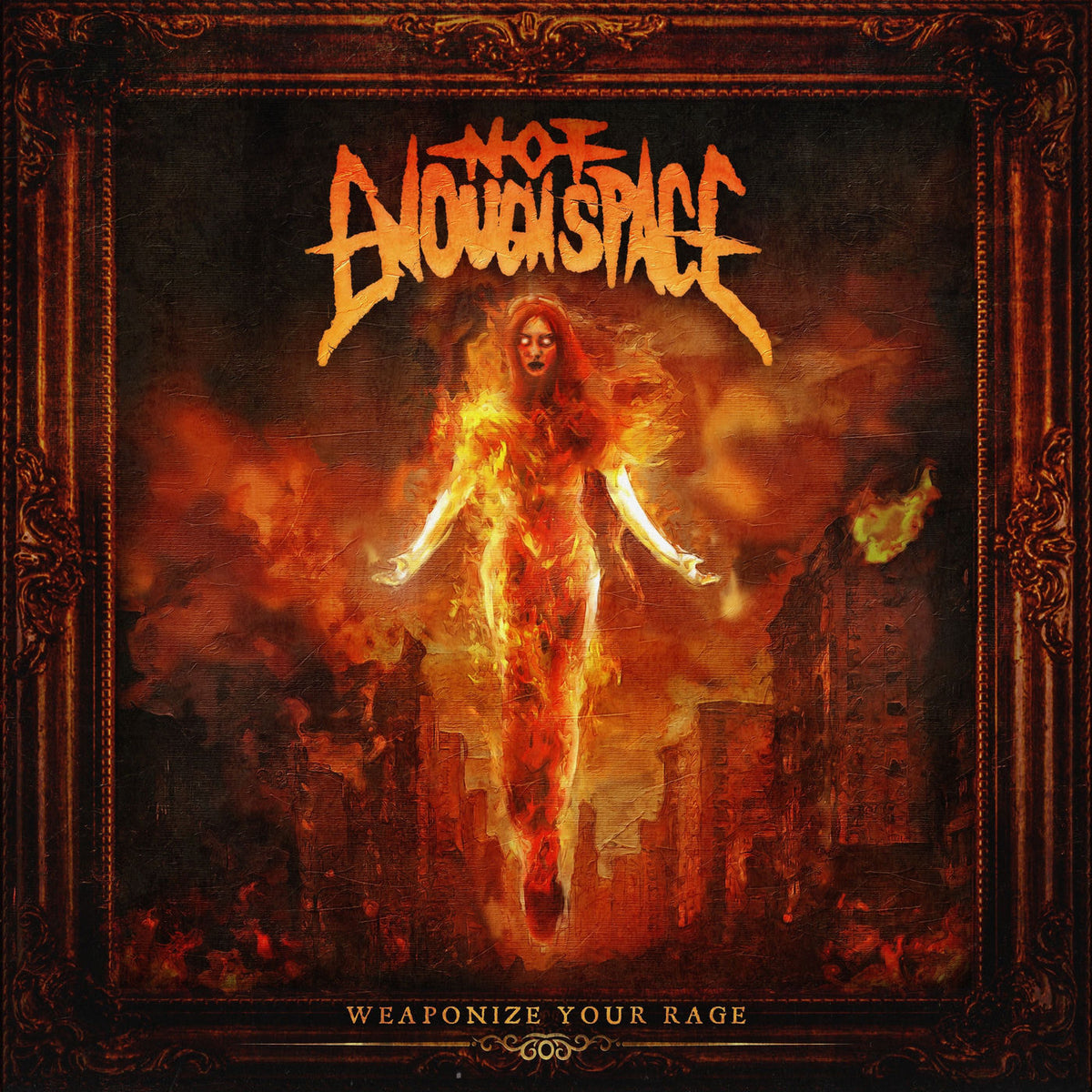 Not Enough Space – Weaponize Your Rage - Electric Blue vinyl record cover