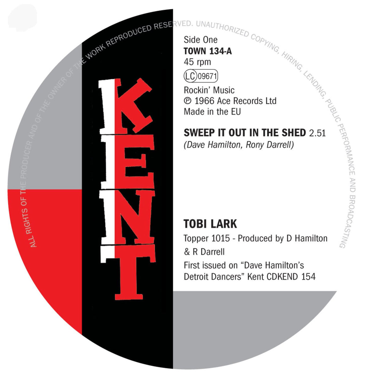 Tobi Lark – Sweep It out in the Shed / Nothing in This World vinyl cover