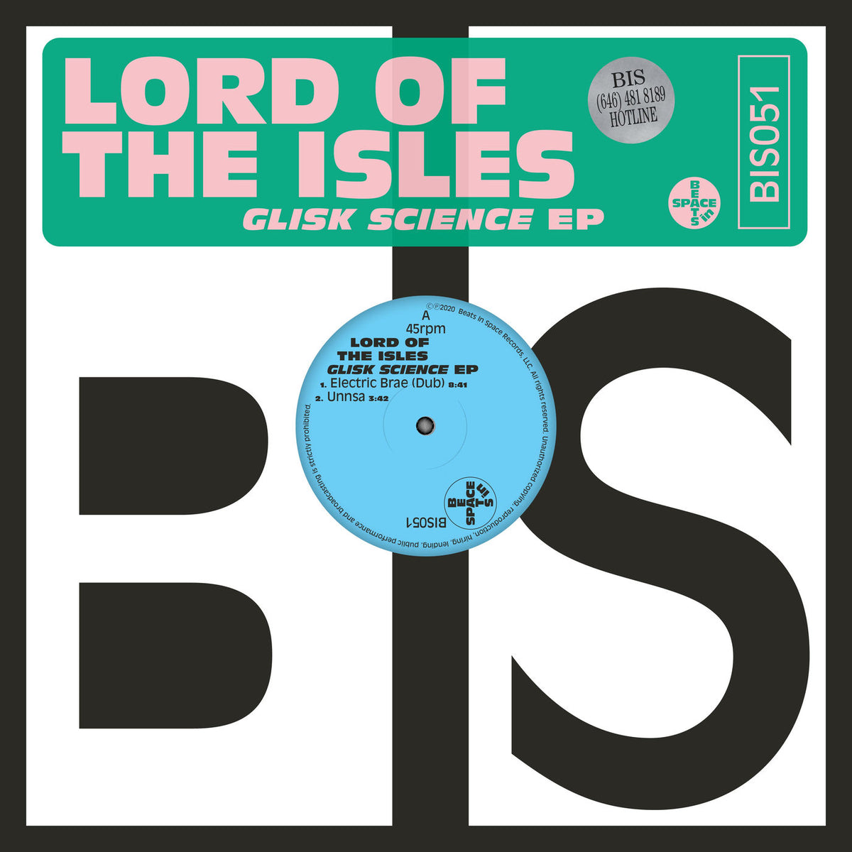 Lord of the Isles – Glisk Science EP vinyl record cover