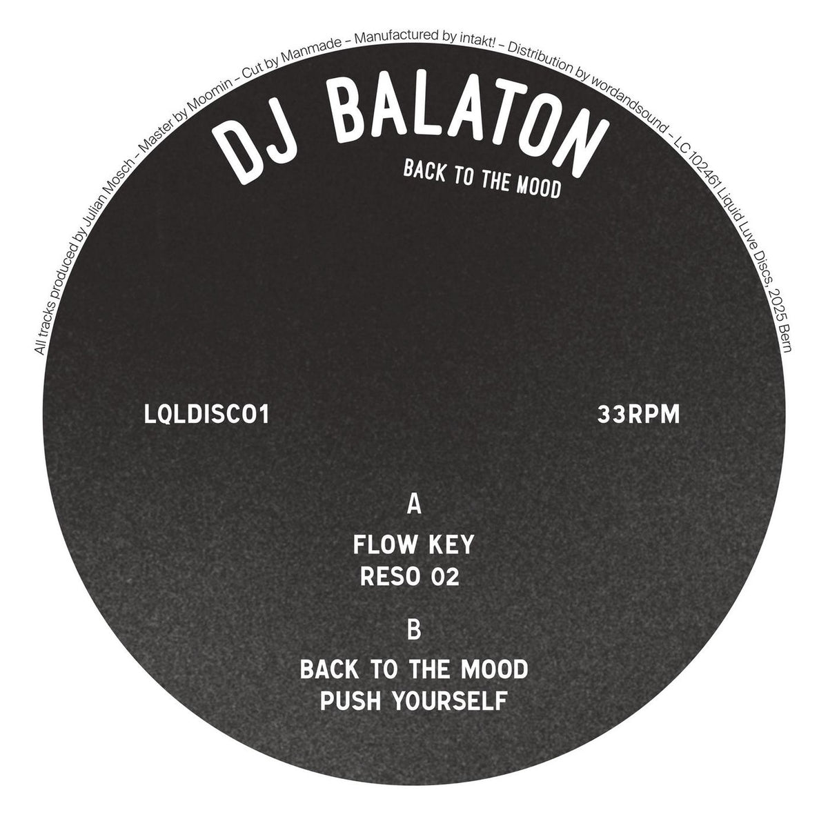 DJ Balaton – Back to the Mood vinyl cover