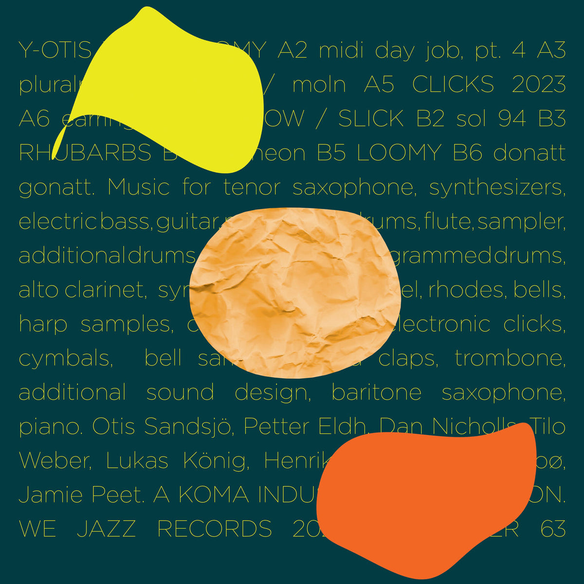 Otis Sandsjö – Y-Otis Tre vinyl record cover