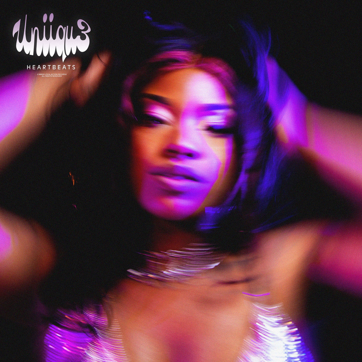 UNIIQU3 – Heartbeats vinyl cover