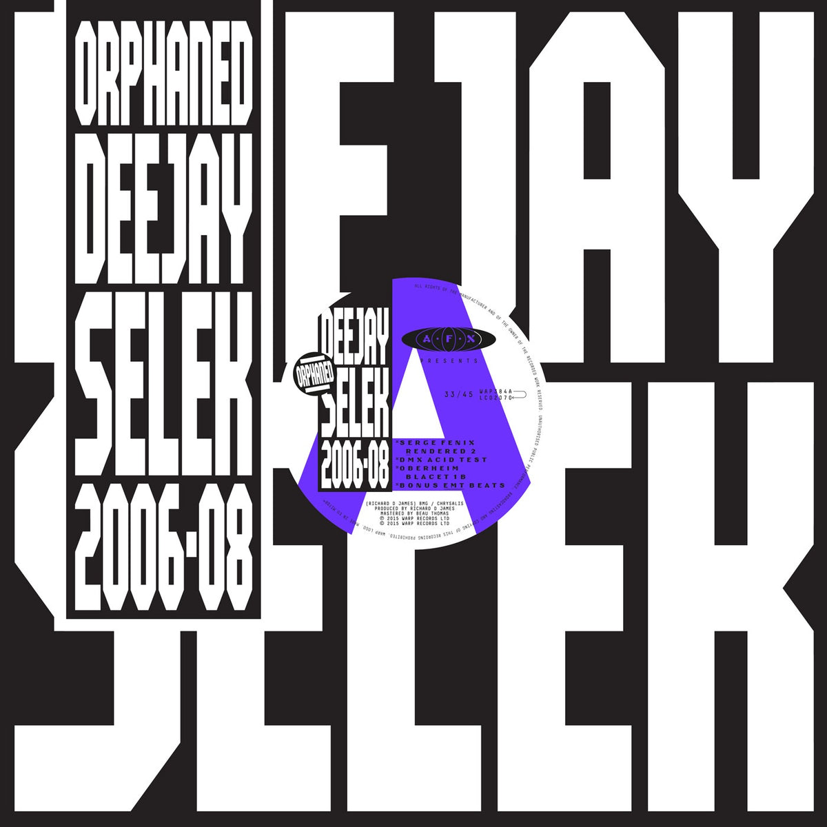 AFX – orphaned deejay selek 2006–08 vinyl cover