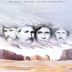 Waylon Jennings/Willie Nelson/Johnny Cash/Kris Kristofferson – Highwayman vinyl record cover