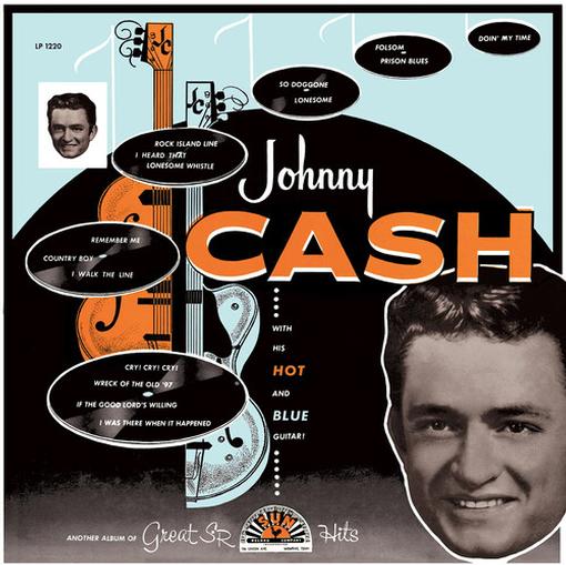 JOHNNY CASH — WITH HIS HOT AND BLUE GUITAR — record image 1