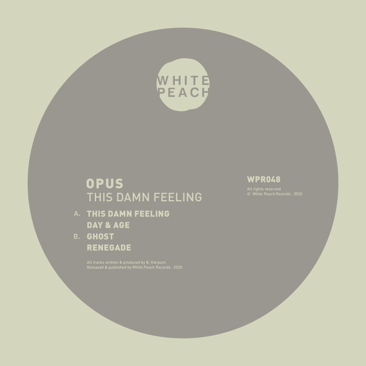 OPUS – This Damn Feeling vinyl record cover