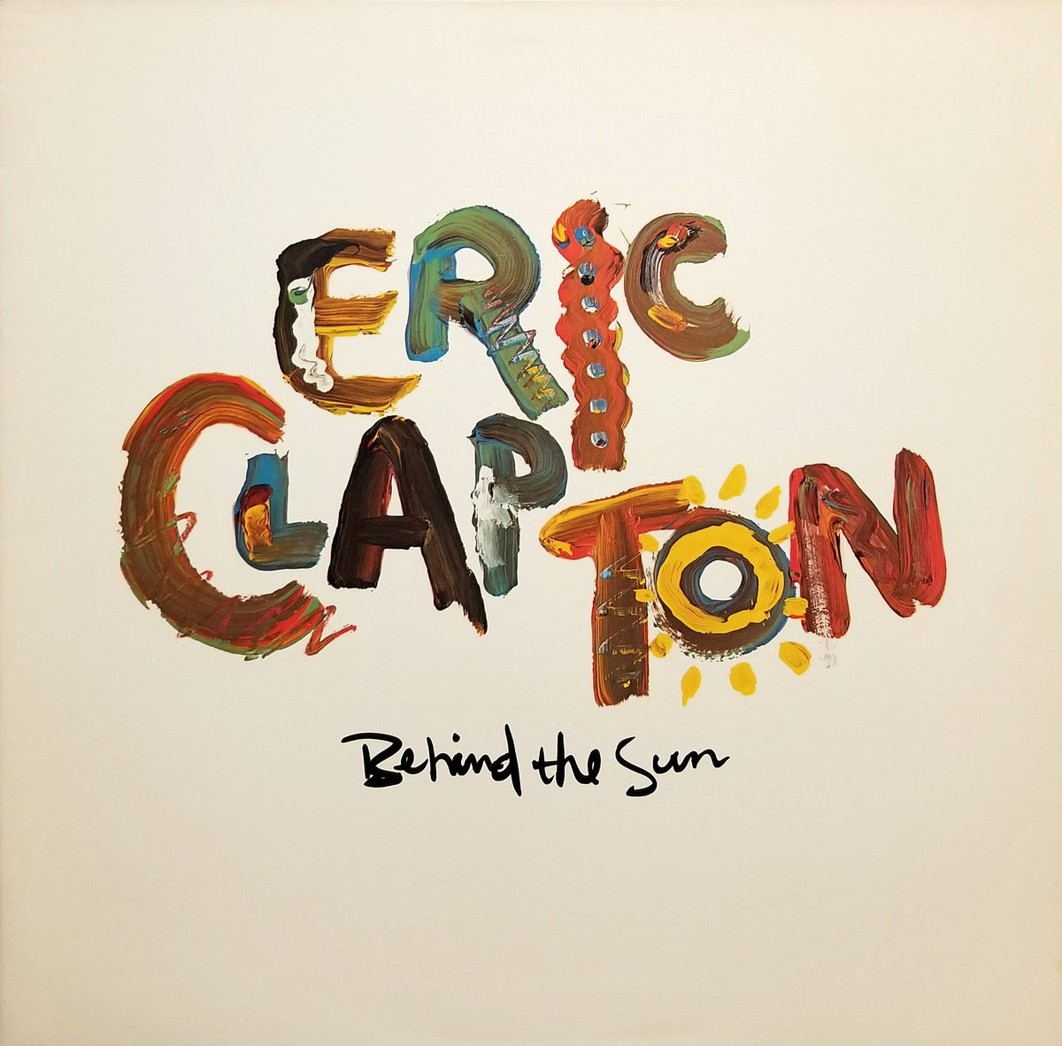 Eric Clapton – Behind The Sun vinyl record cover