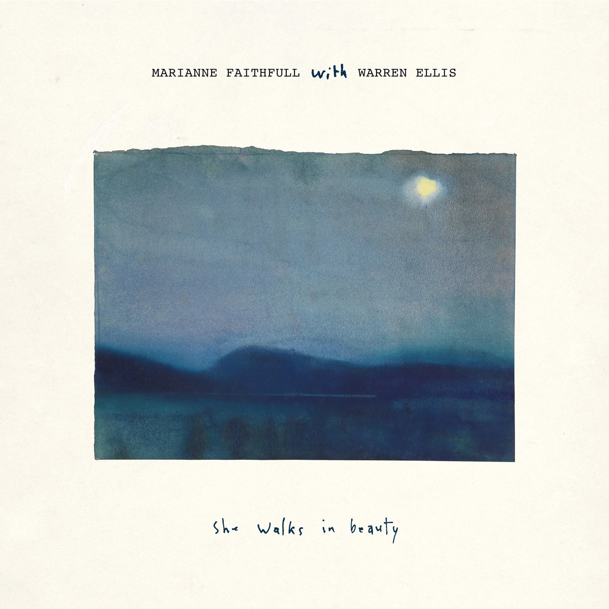 Marianne Faithfull with Warren Ellis – She Walks in Beauty — album cover